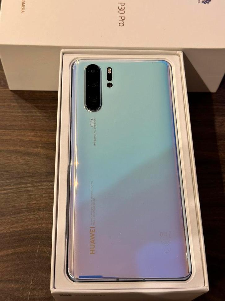 Huawei P30 pro - Wit - Crystal - 128gb - in TOP!staat, Telecommunicatie, Mobiele telefoons | Huawei, Zo goed als nieuw, Zonder abonnement