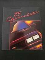 Brochure Chevrolet modellen 1985 USA oa Corvette & Camaro, Ophalen of Verzenden, Zo goed als nieuw, Chevrolet