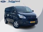 Ford Transit Custom 290 2.0 TDCI L1H1 Limited DC 170pk Zuid, Auto's, Bestelauto's, Stof, Euro 6, 4 cilinders, Zwart