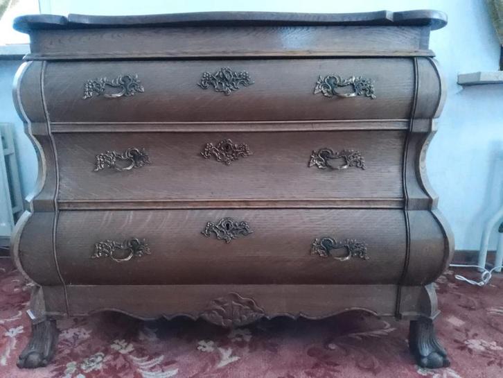 Hollands buikkastje, Huis en Inrichting, Kasten | Ladekasten, Gebruikt, Minder dan 100 cm, 50 tot 100 cm, 25 tot 50 cm, 3 of 4 laden