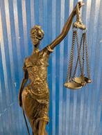 Justitia beeld van brons 33 cm hoog, Ophalen of Verzenden, Brons