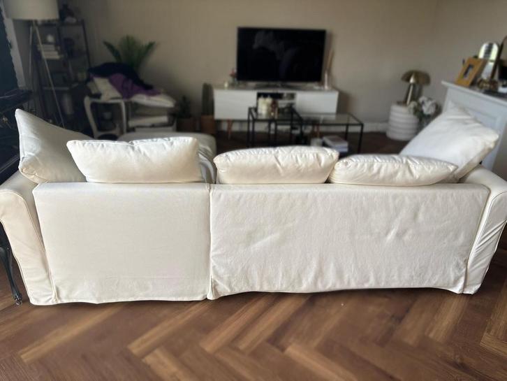 Ikea Grunlid Bank met Chaise Longue, Huis en Inrichting, Banken | Bankstellen, Gebruikt, Hoekbank, Driepersoons, 250 tot 300 cm