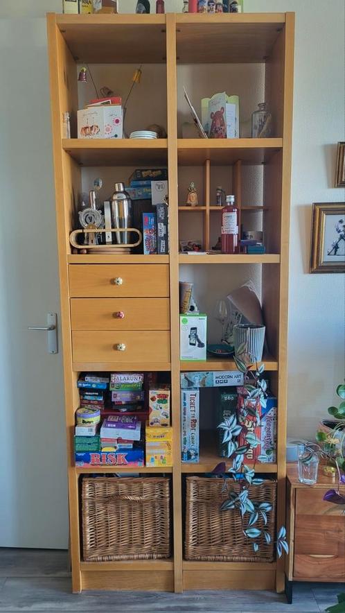 Lundia vakkenkast, Huis en Inrichting, Kasten | Boekenkasten, Gebruikt, 50 tot 100 cm, 200 cm of meer, 25 tot 50 cm, Ophalen