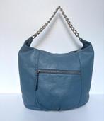 SMAAK Blauw leer hobo schouder tas bag, Ophalen of Verzenden, Zo goed als nieuw, Blauw, Schoudertasje