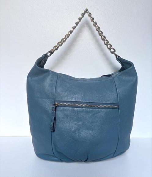 SMAAK Blauw leer hobo schouder tas bag, Sieraden, Tassen en Uiterlijk, Tassen | Damestassen, Zo goed als nieuw, Schoudertasje