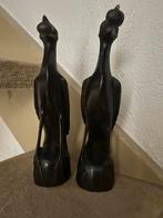 Houten Vogel Beelden Set, Ophalen of Verzenden