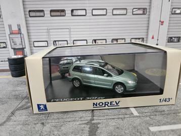 Norev Peugeot 307 SW 2002 1/43 in ovp groen beschikbaar voor biedingen