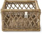 2 mooie vierkante rattan manden Riviera Maison/per stuk €25, Ophalen of Verzenden, Zo goed als nieuw