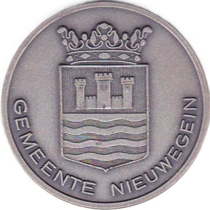 GEMEENTE   NIEUWEGEIN, Postzegels en Munten, Penningen en Medailles, Overige materialen, Verzenden