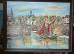 Vlissingen 60 x80 doek  olie verf met lijst er om, Ophalen