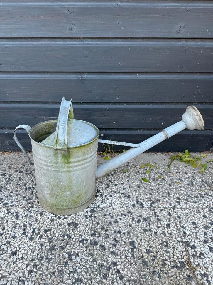Zinken Gieter - Vintage Tuinaccessoire 10L, Tuin en Terras, Gieters, Gebruikt, Overige materialen, Ophalen