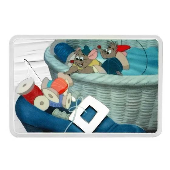 Disney Cinderella, Jaq & Gus 1oz pure silver. Limited ed., Postzegels en Munten, Munten | Oceanië, Verzenden
