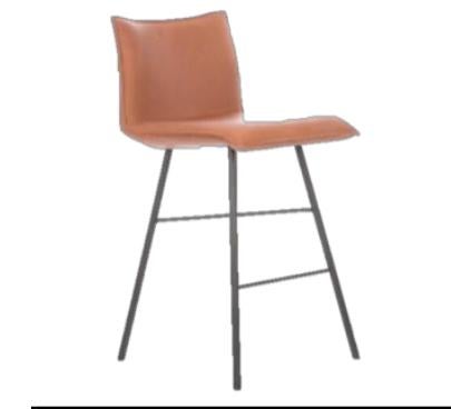 Barstoel Leer, Ophalen, 60 tot 90 cm, Leer, Zo goed als nieuw