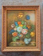 Stilleven op paneel sign lo., Antiek en Kunst, Kunst | Schilderijen | Klassiek, Ophalen of Verzenden