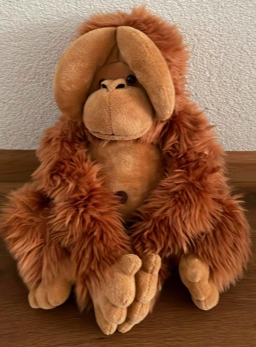 Aap orang oetan, Kinderen en Baby's, Speelgoed | Knuffels en Pluche, Zo goed als nieuw, Overige typen, Ophalen of Verzenden