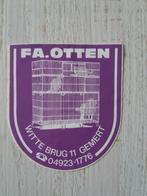 sticker FA. OTTEN te GEMERT, Verzamelen, Ophalen of Verzenden, Zo goed als nieuw, Winkel of Supermarkt
