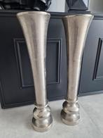 2x Colmore By Diga massief metaal vazen vaas bloemen potten, Huis en Inrichting, Woonaccessoires | Vazen, Overige materialen, Overige kleuren