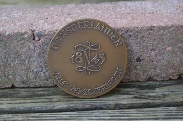 Bronzen penning verzekeringsmaatschappij beschikbaar voor biedingen