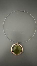 Groene Hanger Ketting, Sieraden, Tassen en Uiterlijk, Kettingen, Gebruikt, Ophalen of Verzenden, Groen, Overige materialen
