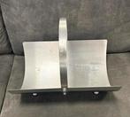 RVS Houtbak of tijdschriften bak halfrond, Ophalen, Gebruikt, Vrijstaande haard, Houthaard