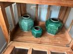 Chineze gemberpotten groen, Huis en Inrichting, Ophalen of Verzenden, Minder dan 50 cm, Groen, Glas