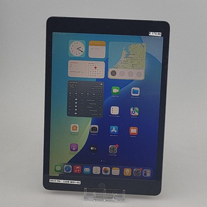 iPad 2019 7th 32GB Wifi+4G Space Gray, Computers en Software, Apple iPads, Gebruikt