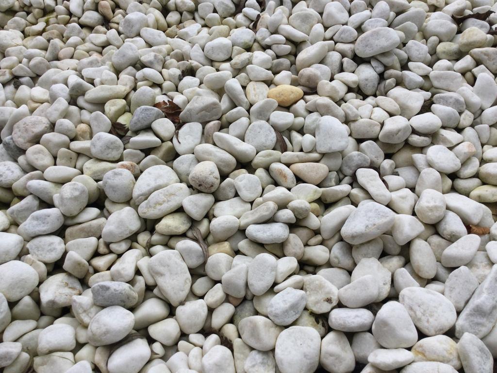 Witte sier keien, Tuin en Terras, Grind, Keien en Split, Gebruikt, Kei, Wit, Overige materialen, Ophalen