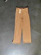 F427 Nieuw Esqualo mt 34=XS wijde broek pantalon beige/bruin, Kleding | Dames, Broeken en Pantalons, Beige, Ophalen of Verzenden