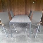 Leuke tuinset met vier stoelen, Tuin en Terras, Tuinsets en Loungesets, Ophalen, Gebruikt