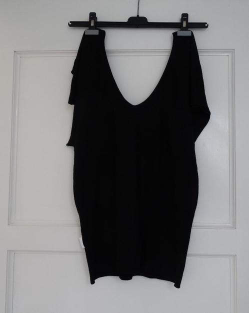 Saint Tropez zwart zomertruitje vlindermouw maat S / M izgs, Kleding | Dames, Tops, Gedragen, Zwart, Korte mouw, Ophalen of Verzenden