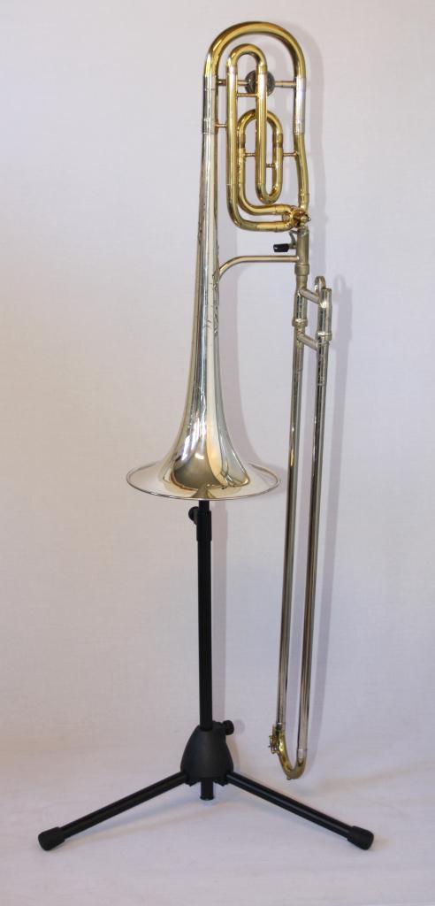 King 5B Symphony Silversonic Grote Boring Trombone, Muziek en Instrumenten, Blaasinstrumenten | Trombones, Gebruikt, Tenor, Met koffer