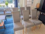 6 Eetkamerstoelen te koop[, Huis en Inrichting, Stoelen, Ophalen, Gebruikt, Vier, Stof