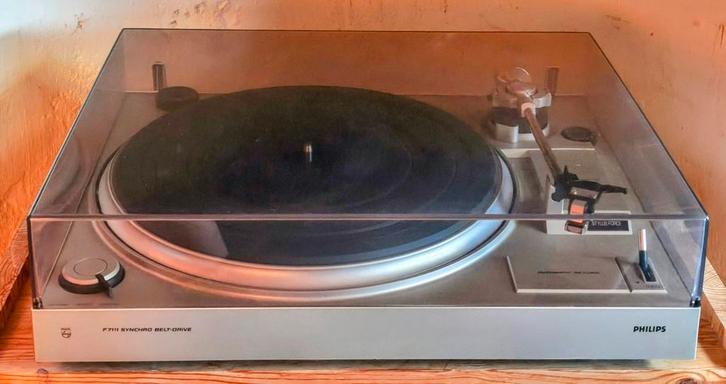 Goed werkende Philips F7111 Platenspeler - Vintage - GP400, Audio, Tv en Foto, Platenspelers, Gebruikt, Platenspeler, Philips
