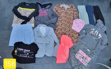Leuk groot meisjes kleding pakket maat 158 beschikbaar voor biedingen