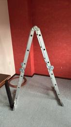 Ladder 4-deling, vouwbaar, Doe-het-zelf en Verbouw, Ladders en Trappen, Ophalen, Gebruikt, Ladder, Opvouwbaar of Inschuifbaar