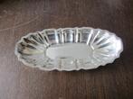 Langwerpig verzilverd (pleet) schaaltje met schulprand, Antiek en Kunst, Ophalen of Verzenden