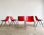 5x Tecno Modus SM 203 stapelstoel door Osvaldo Borsani, Huis en Inrichting, Stoelen, Vijf, Zes of meer stoelen, Metaal, Gebruikt