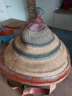 Antieke mooie gave grote afrikaanse hoed afrika 19e eeuw, Ophalen of Verzenden