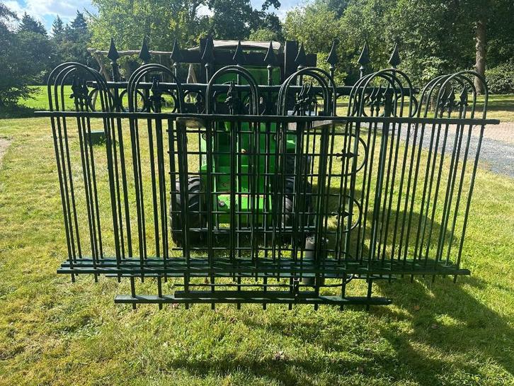 hekwerk, hek, stalen hek, poort, omheining, Tuin en Terras, Gaas en Draad, Gebruikt, Overige typen, Minder dan 10 meter, Ophalen