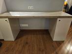 Bureau met steigerhouten blad gray wash - 180x60 cm, Huis en Inrichting, Bureaus, Ophalen of Verzenden, Gebruikt, Bureau