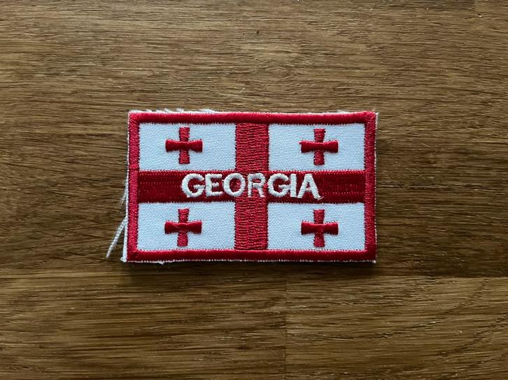 Georgië Flag Patch, Diversen, Vlaggen en Wimpels, Zo goed als nieuw, Ophalen of Verzenden