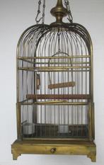 uitzonderlijk mooie grote antieke koperen vogelkooi, Antiek en Kunst, Ophalen
