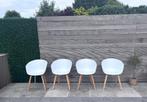 4 HAY design Eetkamerstoelen About a chair, Huis en Inrichting, Stoelen, Ophalen, Zo goed als nieuw, Wit, Vier