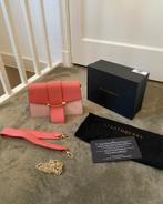 Tas Strathberry Crescent shoulder bi Leather Edge Salmon, Ophalen of Verzenden, Nieuw, Schoudertasje