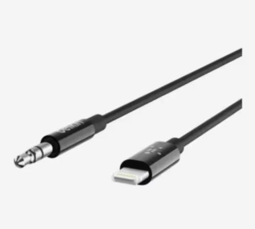 NIEUW! Belkin Apple iPhone Lightning naar 3,5 mm AUX €14,99, Computers en Software, Pc- en Netwerkkabels, Nieuw, Ophalen of Verzenden