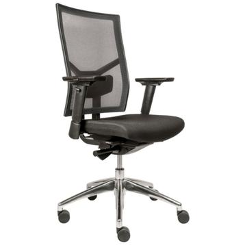 MN Almeria Bureaustoel Zwart Chroom Netweave beschikbaar voor biedingen