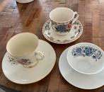 Te Koop: 3 verschillende vintage kop en schotels, Antiek en Kunst, Ophalen of Verzenden