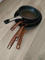 Pannen, Huis en Inrichting, Keuken | Potten en Pannen, Ophalen, Gebruikt, Pannenset, Rvs