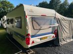 Hobby 495UFE Excelent met Dorema voortent en luifel, Caravans en Kamperen, Caravans, Vast bed, Rondzit, Hobby, Kachel