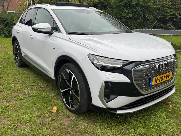 Audi Q4 Matrix LED/360 camera/Panorama/Head-Up/Garantie/VOL!, Auto's, Audi, Particulier, Q4 e-tron, 360° camera, ABS, Achteruitrijcamera